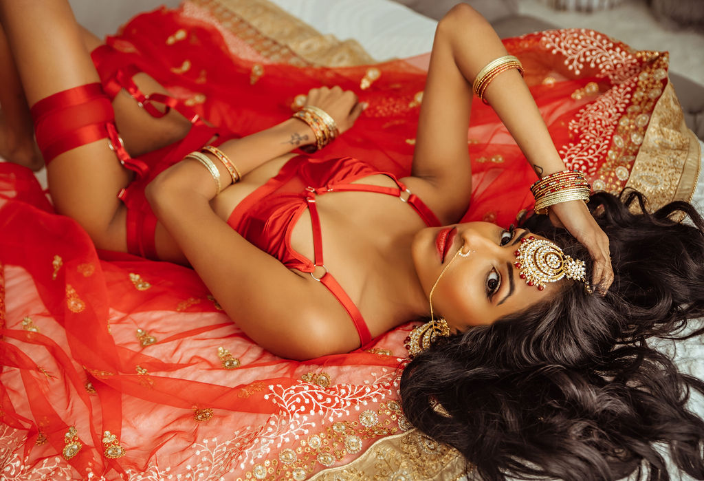 Bridal Boudoir Indian Bride